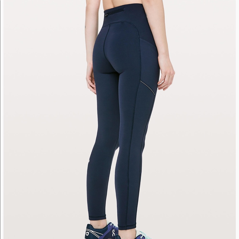 EUC 💙 Lululemon Speed Up Tight Full Length Navy
